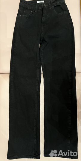 Джинсы женские прямые черные