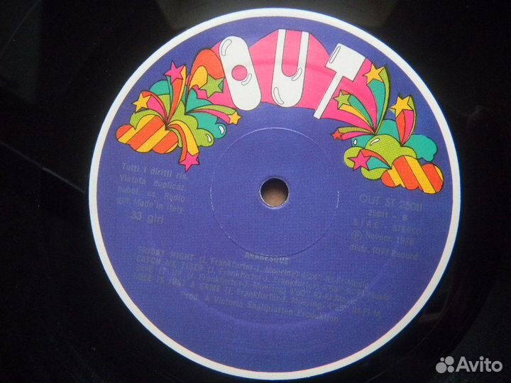 Arabesque Arabesque (Friday Night) Italy. OUT 1978