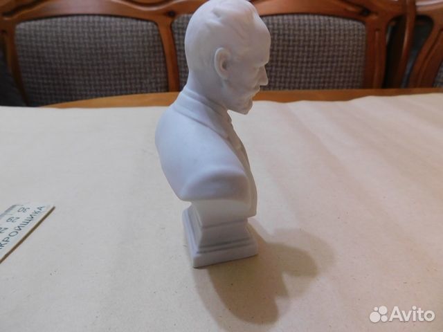 Бюст П.И Чайковский,белый фарфор-бисквит,СССР в и