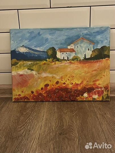 Картина на холсте,природа, дача