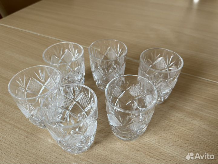 Хрустальные стаканы 5,5 см