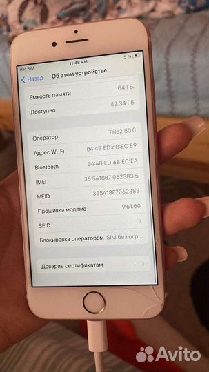 Телефон iPhone 6s