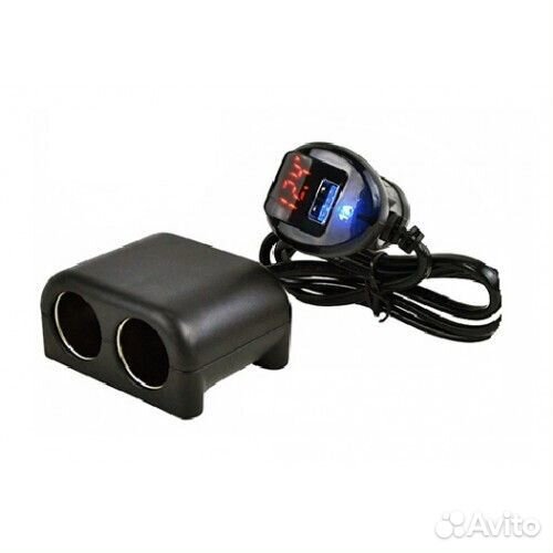 Разветвитель авто Olesson NO.1641 (USB/2роз.+вольт