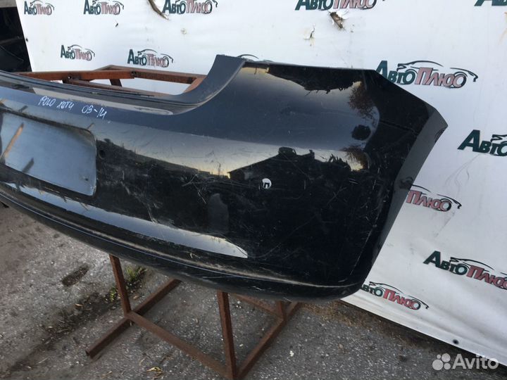 Задний бампер Volkswagen Polo хетчбек 09-14