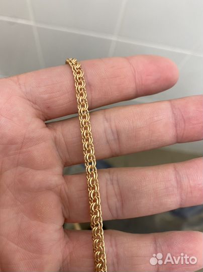 Цепь золотая мужская 585