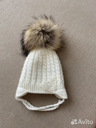 Шапка для девочки зимняя размер 40