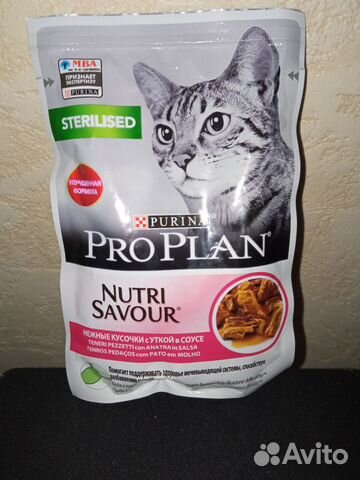 Влажный корм (паучи) для кошек Purina Proplan купить в Москве ...