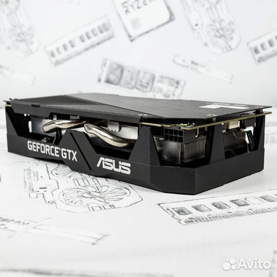 Видеокарта asus GTX 1660 super Dual EVO 6Gb