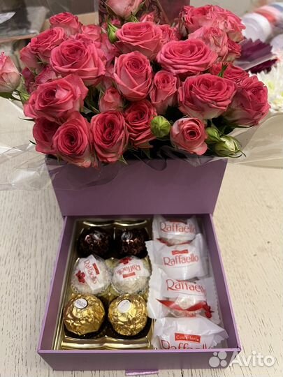 Букеты и конфеты