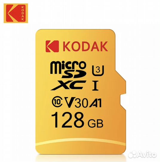 Карта памяти Micro SD 128GB Kodak + переходник
