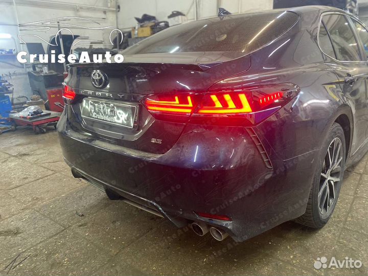 Тонированные фонари Camry 70 задние стиль Lexus