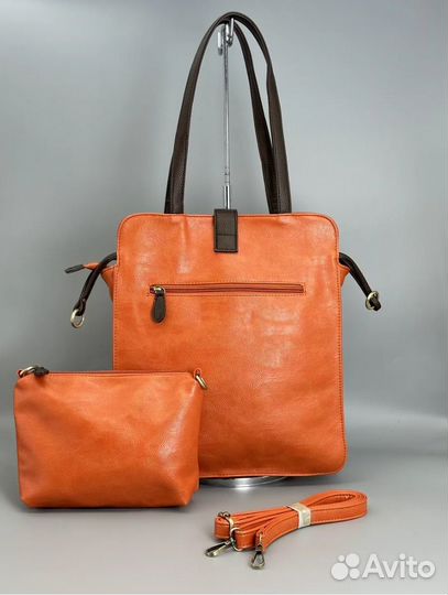 Сумка женская шоппер, через поечо