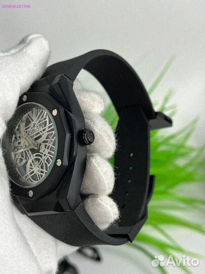 Наручные часы Hublot WHB3 чёрные (Арт.70381)