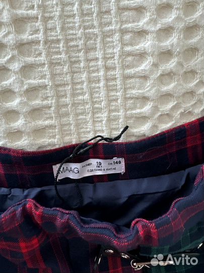 Юбка школьная в клетку