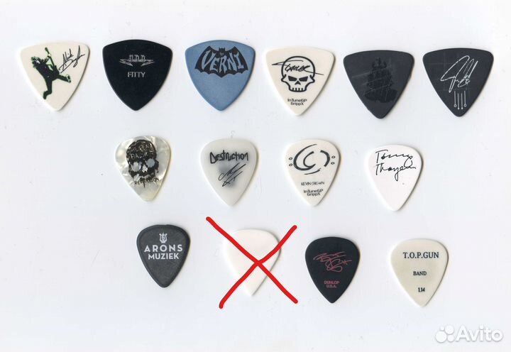 Медиаторы с концертов Heavy Thrash metal