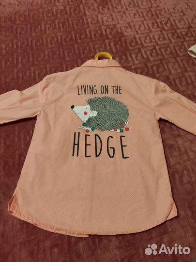 Рубашка для девочки 116 новая
