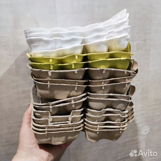Лотки для яиц на 10 шт, бу, чистые