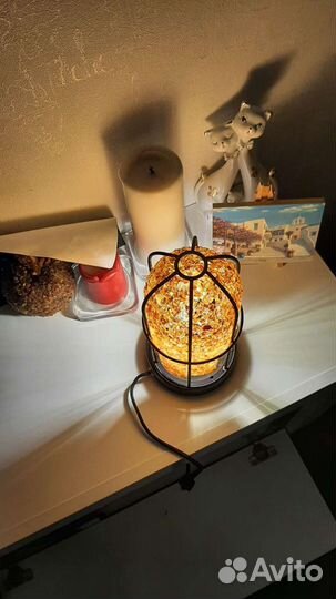 Янтарь, лампа, светильник