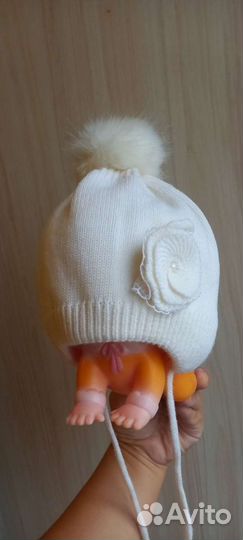 Шапочка зимняя,тёплая 42-44