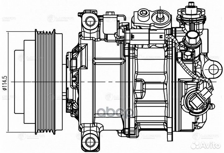 Компрессор кондиционера lcac 1516 luzar