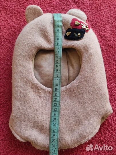 Шапка шлем для девочки зима