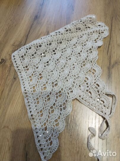 Вязаная косынка летняя