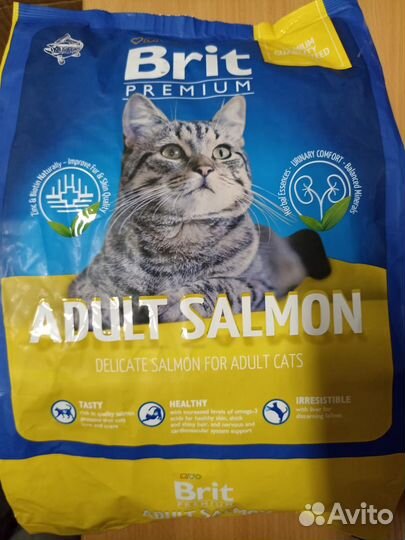 Brit premium Adult Salmon Брит премиум, 2 кг