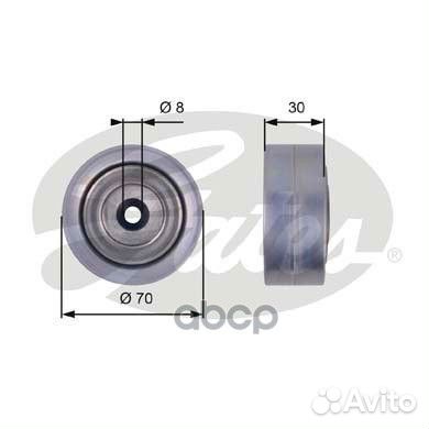 7803-21486) Ролик приводного ремня T36386 Gates