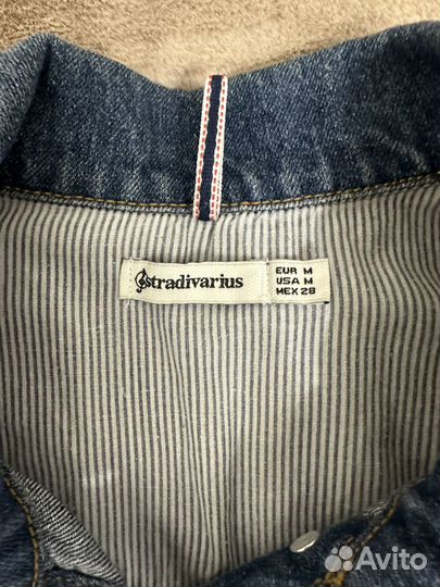 Джинсовая куртка женская stradivarius