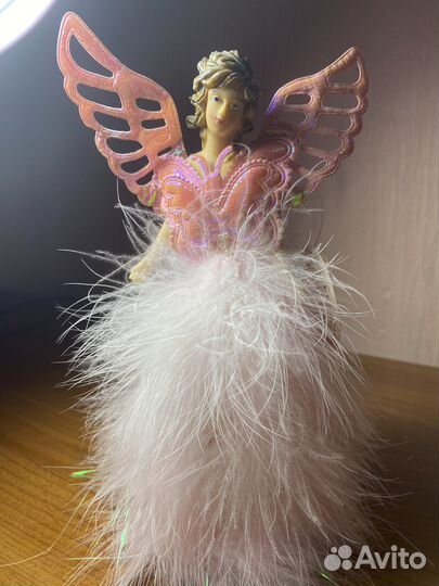 Статуэтка ангел розовый