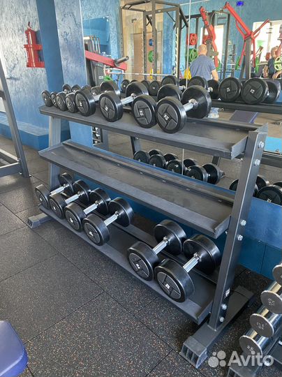 Подставка гантельная 3-х ярусная на 10 пар AV603/8