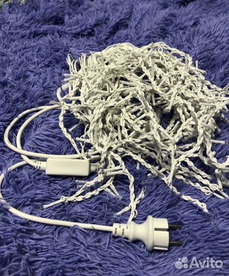 Гирлянда бахрома 6 метров, бахрома 12 метров