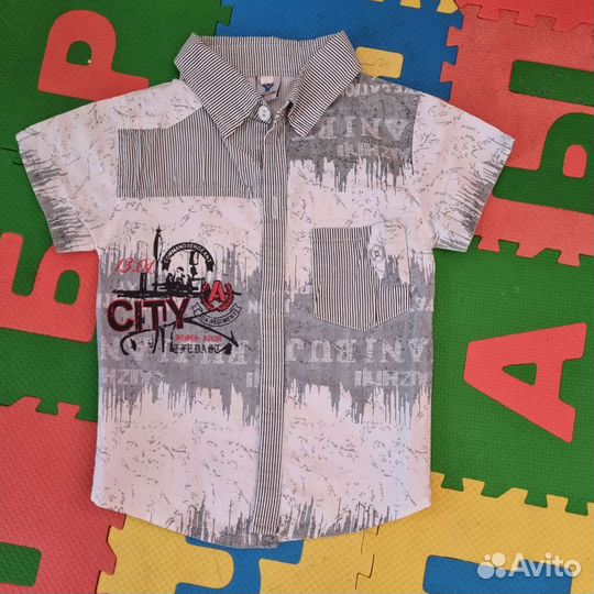 Рубашки на мальчика 92-98