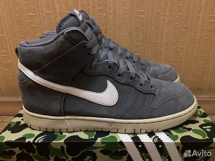 Кроссовки Nike Dunk High Grey White оригинал