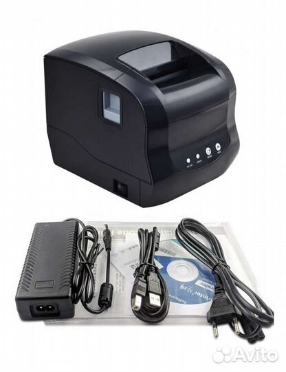 Термо принтер Xprinter XP-365B + 250 наклеек