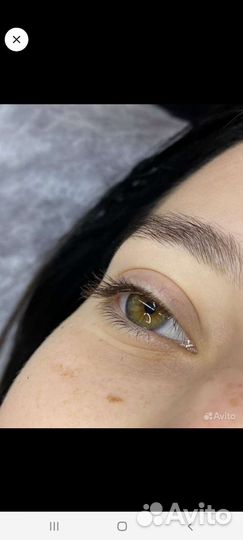 Ламинирование и velvet ресниц