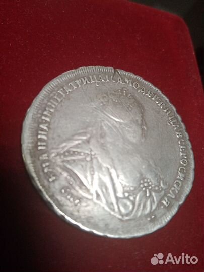 Рубль серебро 1740 г. Оригинал