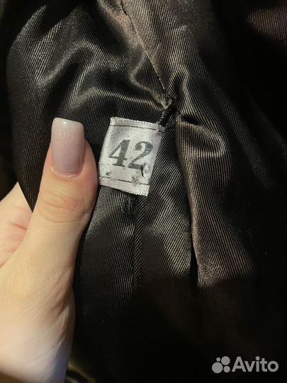 Шуба из мутона 42 размер