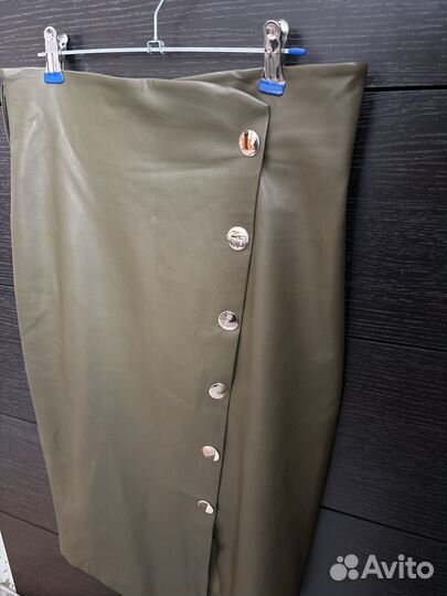 Юбка кожанная размер 44