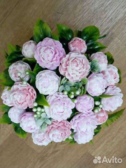 Букет из мыльных цветов