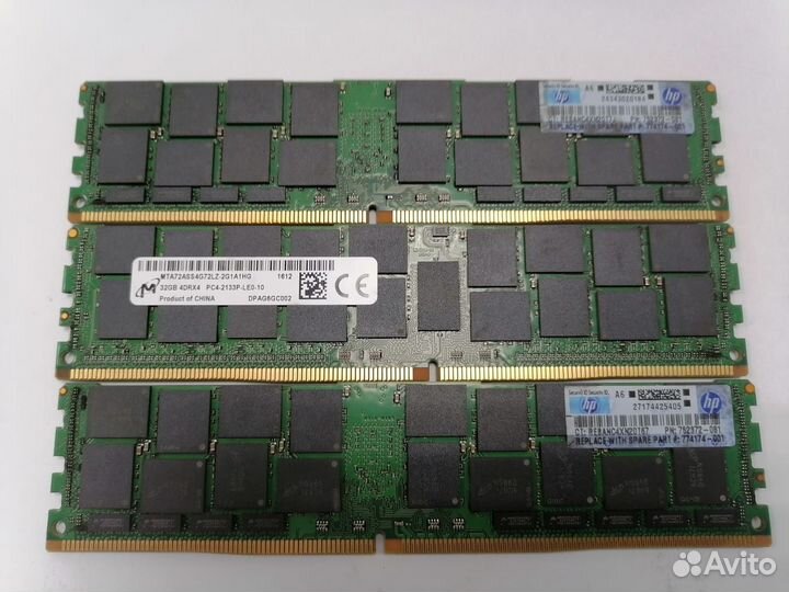 Память HP DDR4 ECC REG 32Gb 2133P lrdim 752372-081