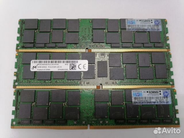 Память HP DDR4 ECC REG 32Gb 2133P lrdim 752372-081