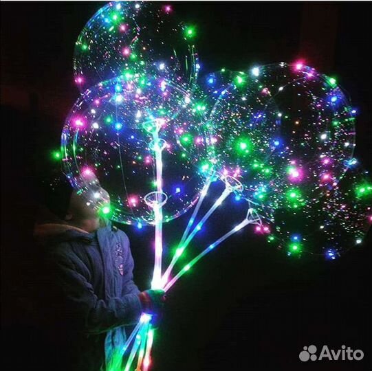 Светящийся баблс, шарики