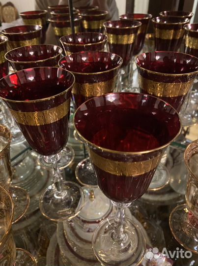 Хрустальные фужеры Чехия