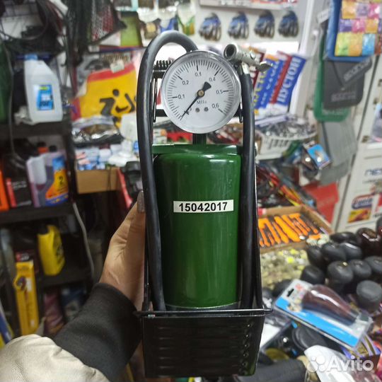 Насос ножной с манометром