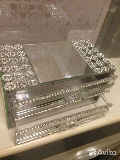 Шкатулка зеркальная