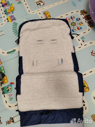 Зимний конверт в коляску на овчине до 3 лет