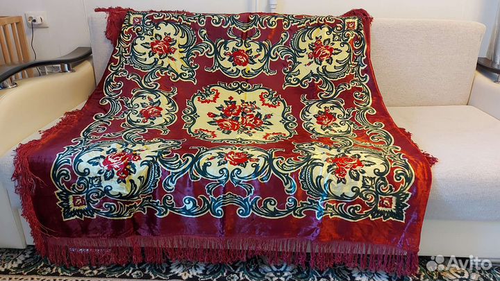 Плюшевая скатерть СССР