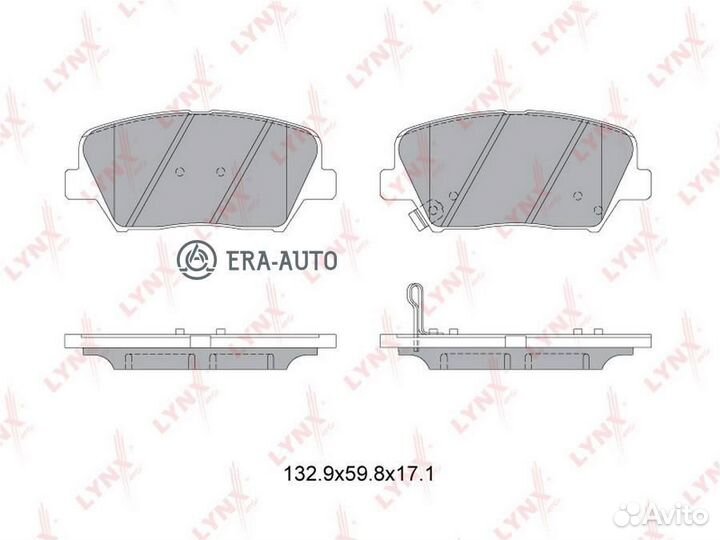 Lynxauto BD-3630 Колодки тормозные hyundai i30/ela