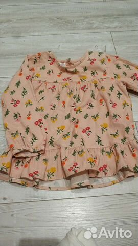 Рубашка вельветовая для девочки 104-110 р